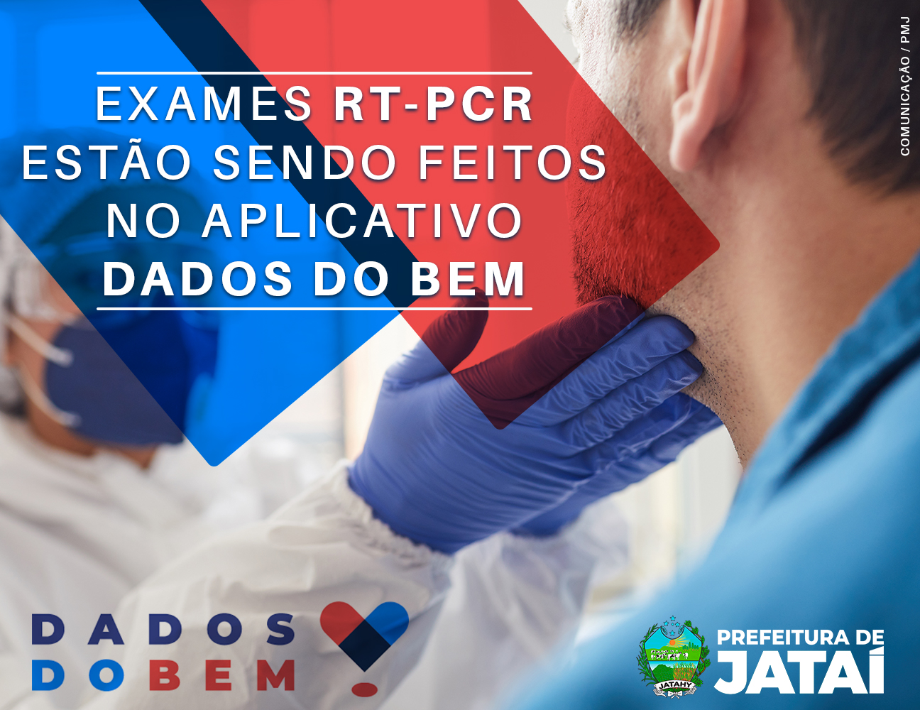 Prefeitura de Jataí está realizando exames RT-PCR através do aplicativo  Dados do Bem