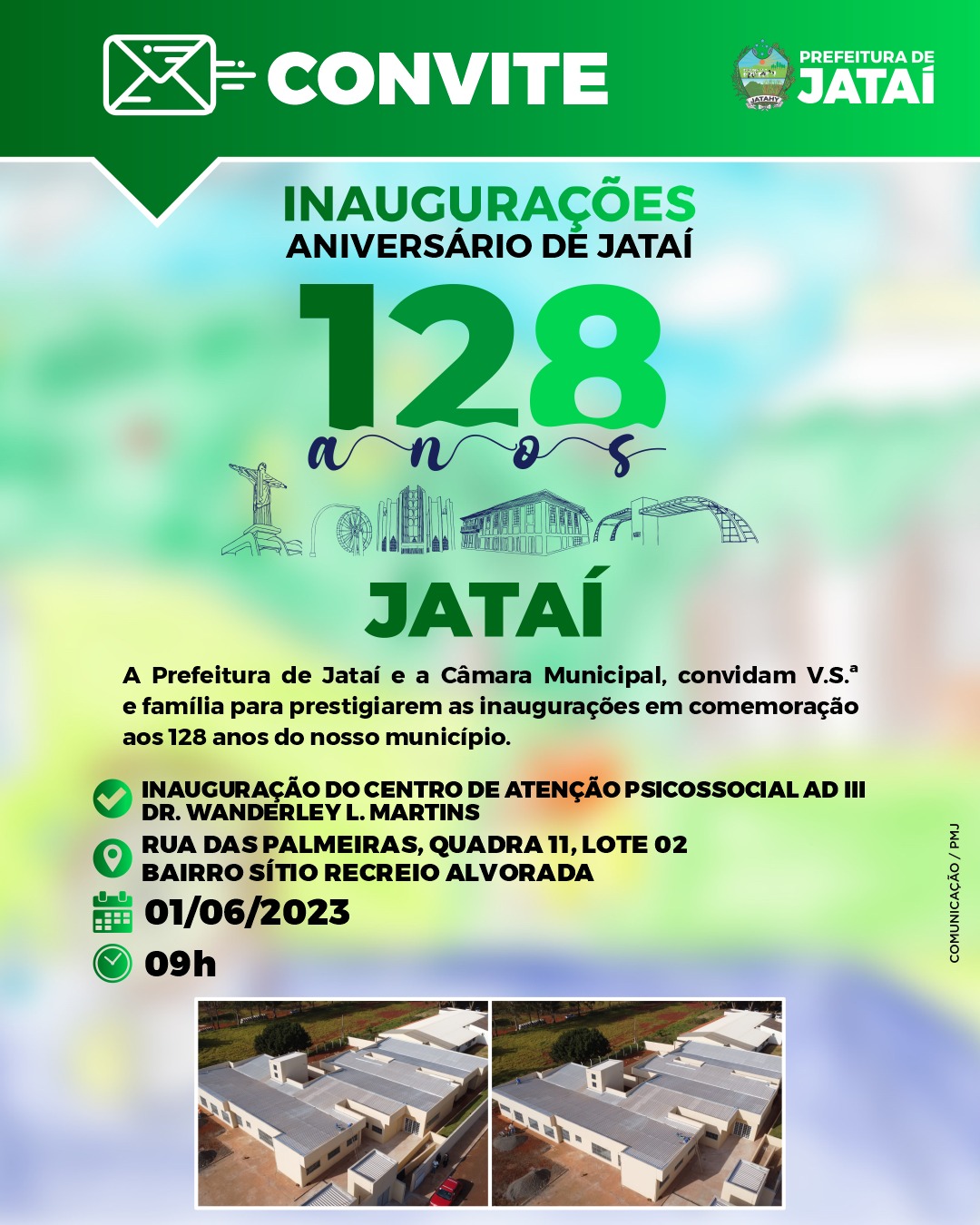 Jataí 128 Anos: Inauguração do Centro de Atenção Psicossocial AD