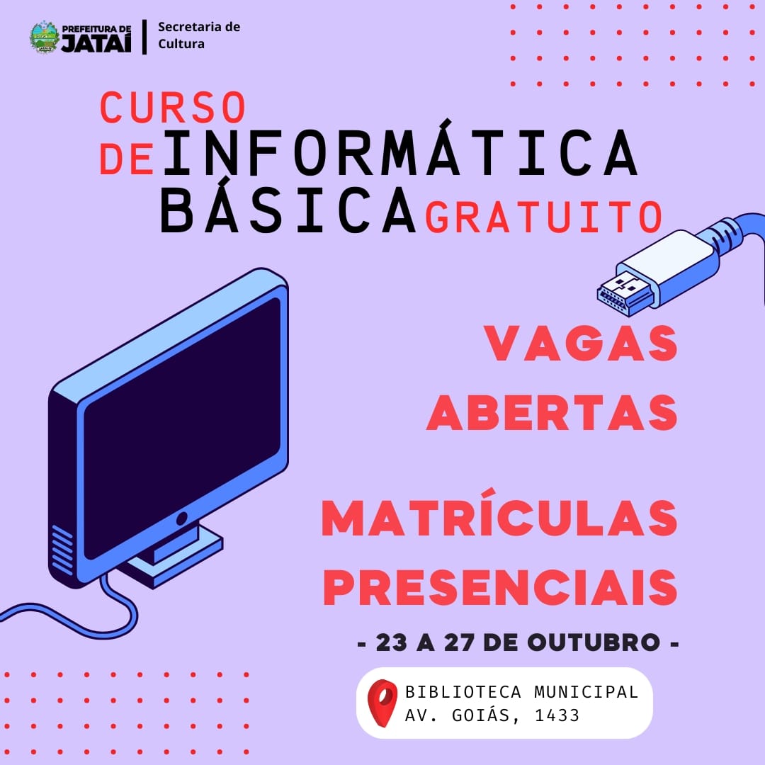 Aulas no Laboratório de Informática VESPERTINO