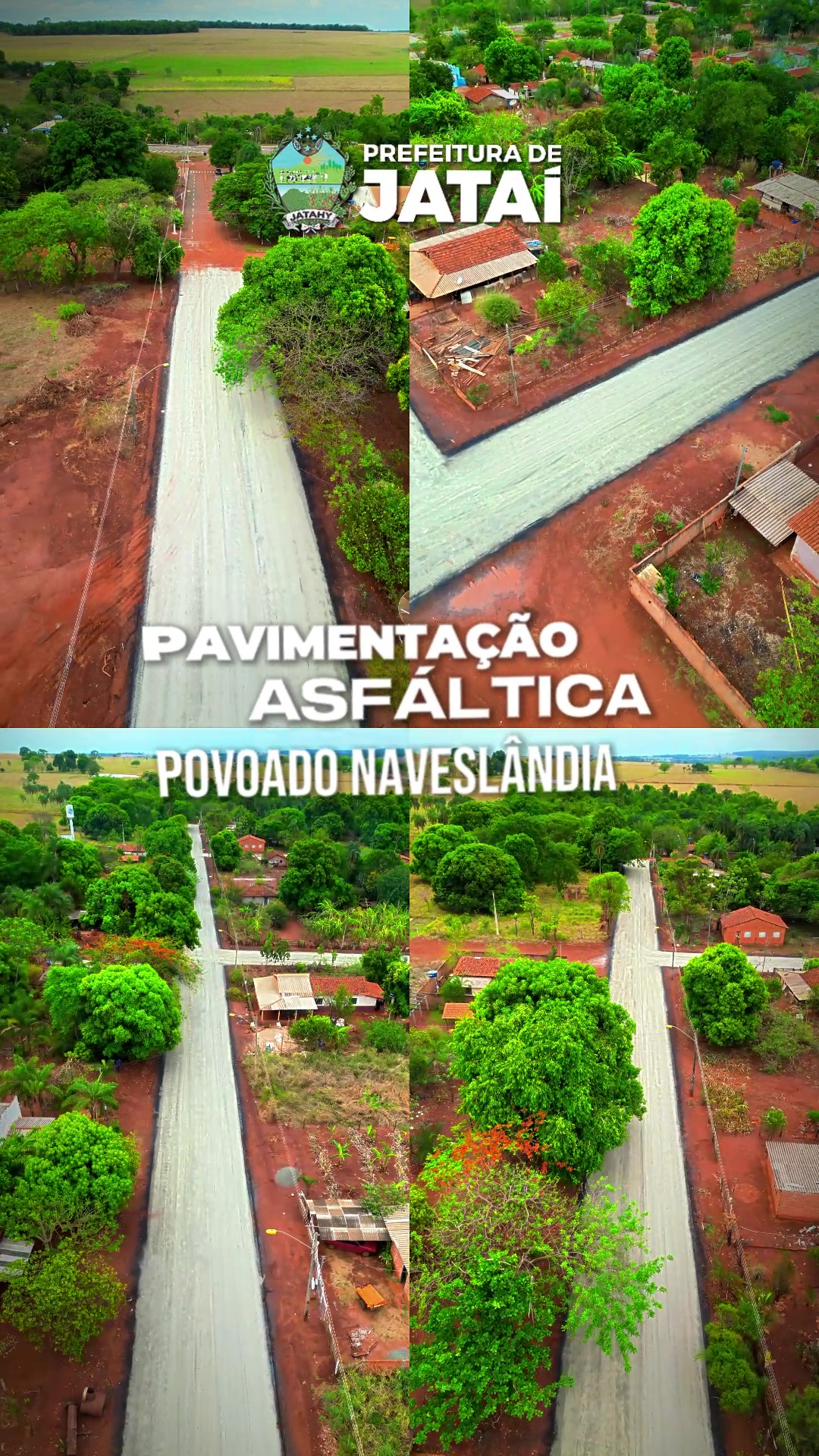 Prefeitura Conclui Pavimentação Asfáltica no Povoado de Naveslândia | Prefeitura de Jataí