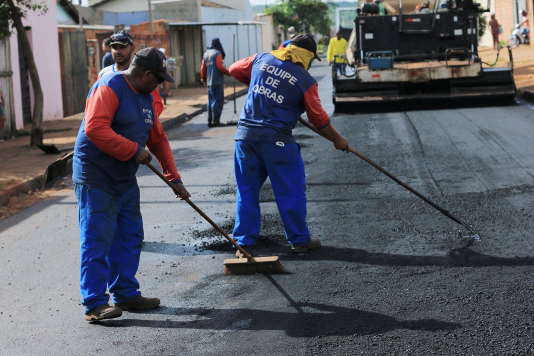 Recapeamento asfáltico em CBUQ na Rua Vicente Nogueira | Prefeitura de Jataí