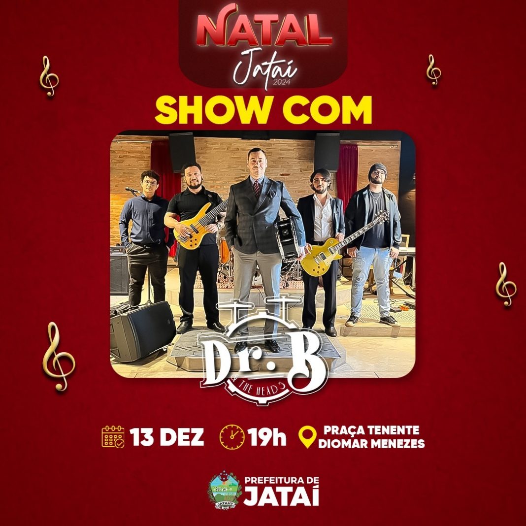 Natal Jataí apresenta: O melhor do rock clássico com Dr. B & The HEADS! | Prefeitura de Jataí