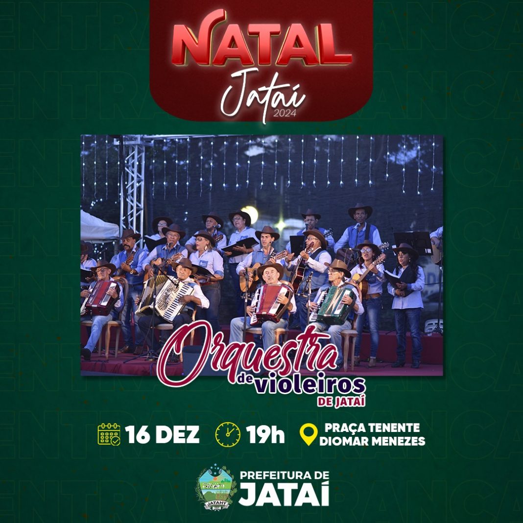 Hoje no Natal Jataí 2024 – Segunda-feira, 16 de dezembro | Prefeitura de Jataí