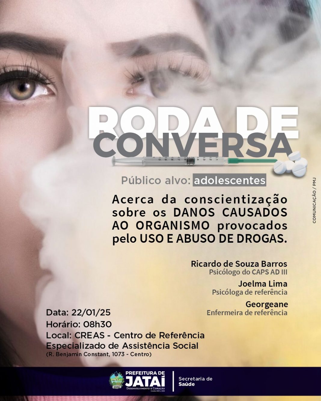Roda de Conversa Promove Consciência Sobre o Uso e Abuso de Drogas em Jataí | Prefeitura de Jataí