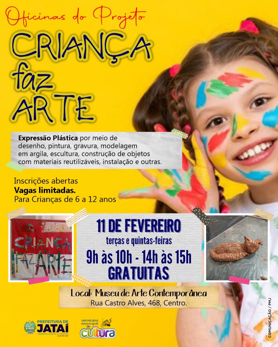 Criança Faz Arte: Inscrições Abertas para o Projeto no Museu de Arte Contemporânea de Jataí!